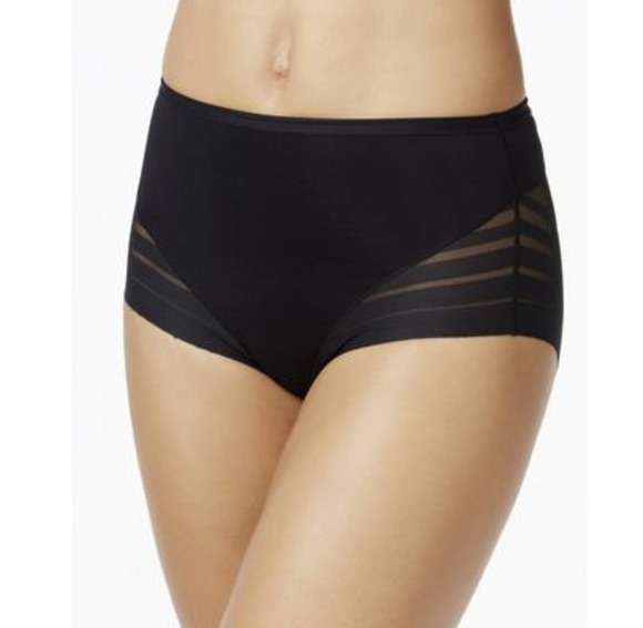 Leonisa Other - Leonisa Women Lace Stripe Undetectable Classic Shaper Panty Black Size S